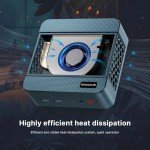 Mini PC Intel Core i5 12600H(12C/16T,Turbo 4.5GHz), 32GB DDR4 RAM 512GB PCIe 3.0 SSD, Micro Computers Dual LAN/4x USB3.2/WiFi6E/BT5.2/HDMI+DP+USB-C/4K Triple Display