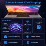 jumper 16 Inch Laptop Computer, 16GB RAM 1152GB Storage, N150 4-Core 3.6GHz Processor, 1200p IPS FHD Display, Office 365 1-Year Subscription, WiFi-6, Mini-HDMI, 38Wh Battery, Cooling System.