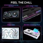 GIGABYTE AORUS GeForce RTX 5090 Master 32G Graphics Card, WINDFORCE Cooling System, 32GB 512-bit GDDR7, GV-N5090AORUS M-32GD Video Card