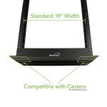 NavePoint 13U 2 Post Open Frame Server Rack for 19 Inch Equipment, AV, Networking, Data & IT Devices, 2-Post Rack 13U 661lbs Weight Capacity, Black