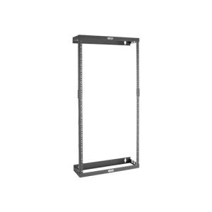 Tripp Lite 8U/12U/22U Expandable Wall-Mount 2-Post Open Frame Rack, Adjustable Network Equipment Rack, Patch Depth, 5.75" Deep (SRWO8U22SD),Black