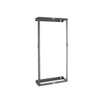Tripp Lite 8U/12U/22U Expandable Wall-Mount 2-Post Open Frame Rack, Adjustable Network Equipment Rack, Patch Depth, 5.75" Deep (SRWO8U22SD),Black