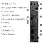 Dell OptiPlex 7020 MFF 7000 Micro Form Factor Mini Business Desktop Computer, 14th Gen Intel 20-Core i7-14700T up to 5.2GHz, 64GB DDR5 RAM, 1TB PCIe SSD, WiFi 6E, 2 DisplayPort, HDMI, Windows 11 Pro