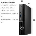 Dell OptiPlex 7020 MFF 7000 Micro Form Factor Mini Business Desktop Computer, 14th Gen Intel 20-Core i7-14700T up to 5.2GHz, 64GB DDR5 RAM, 1TB PCIe SSD, WiFi 6E, 2 DisplayPort, HDMI, Windows 11 Pro