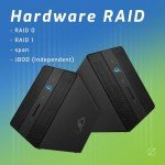 12.0TB OWC Gemini Thunderbolt (USB-C) Dock and Dual-Drive HDD RAID External Storage Solution, External Drive with 2 x Thunderbolt ports (USB-C), 2 x USB 3.2 Gen 2 ports, 2.5Gigabit Ethernet port, HDMI