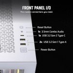 CORSAIR iCUE Link 3500X RGB Mid-Tower ATX PC Case – Panoramic Tempered Glass – Reverse Connection Motherboard Compatible – 3X CORSAIR iCUE Link RX120 RGB Fans Included – White