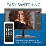 OREI USB 3.0 4x4 Matrix Peripheral Sharing Switch, Share 4 USB Devices with 4 Different Computer Hosts PC, Printer, Scanner, Mouse, Keyboard, Mulitiple Displays Monitor - IP/Remote Control