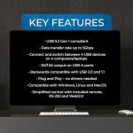 OREI USB 3.0 4x4 Matrix Peripheral Sharing Switch, Share 4 USB Devices with 4 Different Computer Hosts PC, Printer, Scanner, Mouse, Keyboard, Mulitiple Displays Monitor - IP/Remote Control