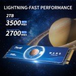 Fikwot FX550 NVMe SSD 2TB M.2 SSD PCIe 3.0×4, Read Up to 3,500 MB/s, M2 2280 Internal Soild State Drive, Compatible with Desktop, Laptop and Mini PC, QLC NAND Flash