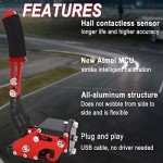 Nejoney USB Handbrake, PC Windows Gaming Peripherals for SIM Racing Games G25/G27/G29/T150/T300/T500 with Clamp (RED)