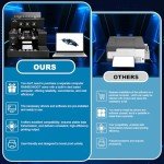 A3 UV Printer Machine with Computer,XP600 Flatbed Printer with Bottle Holder for Glass Cups Phone Case Wood Acrylic Golf Balls