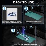 A3 UV Printer Machine with Computer,XP600 Flatbed Printer with Bottle Holder for Glass Cups Phone Case Wood Acrylic Golf Balls
