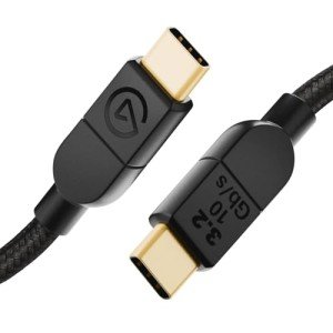 Elgato USB-C 3.2 C-to-C Cable – 10 Gb/s Data Transfer, 3 A Power Delivery, Gold-Plated Connectors, Rugged Nylon Braiding, 1.5 m/4.9 ft, Compatible with Mac, PC, Gaming Peripherals & More