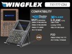 WINGFLEX Flight Simulator Mode Control Panel CDU for Boeing B737NG, Simulated Flight Peripherals, Route Control for P3D ZIBO X-Plane, FMC Flight Management Computer