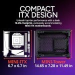 Cooler Master NR200P V3 Mini-ITX PC Case, Top-Mount 240mm|280mm AIO, PCIe 5.0 Riser, 361.5mm Vertical GPU Mount, SFX PSU 130mm, Compatible RTX 5090|RX 7090 XT, Aluminum Panels, USB Type-C, DIY