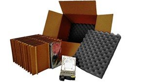 Tek Source Solutions 3.5" Hard Disk Drive WITH Trays/Caddies Shipping Boxes Kit, Slotted Moving Box with Foam Shock Protection, for Storage, Organizing, Packing Boxes - Pack of 6