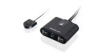 IOGEAR USB 2.0 2x4 Peripheral Switching Hub - 2 PC Share To 4 USB Devices - Up To 480Mbps - Mobile Devices Charging - Mouse/Keyboard - Printer - Scanner - EX HD - LED Indicators w/Remote - GUS402