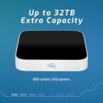 OWC 28TB (20TB HDD 7200 RPM, 8TB NVMe m.2 SSD) miniStack STX Stackable Storage and Thunderbolt Hub Xpansion Solution