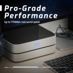 OWC 28TB (20TB HDD 7200 RPM, 8TB NVMe m.2 SSD) miniStack STX Stackable Storage and Thunderbolt Hub Xpansion Solution