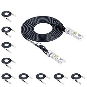 10Gtek 10G SFP+ DAC Cable 3-Meter, 10-Pack