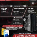SYSTEMTREFF Intel Core i7 Office PC Set 1TB