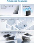 MINISFORUM UM760 Slim Mini PC with Ryzen 5