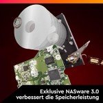 WD Red Plus interne Festplatte NAS 10 TB (3,5'', Workload-Rate 180 TB/Jahr, 7.200 U/min, 256 MB Cache, NASware™-Firmware für Kompatibilität, 8 Bays) Rot