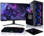 BEASTCOM Q5 | Gaming PC Set Bundle | AMD Ryzen 9 5900X 12X 4,80 GHz 24 Threads, NVIDIA RTX 5070 12GB, 32GB RAM, 1TB NVMe SSD, Monitor LED 27" + RGB Tastatur + Maus + Mauspad, HDMI, WLAN, Win 11