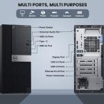 Dell Desktop Tower Computer PC intel i5-7500 32GB Ram 2TB SSD 2TB HDD Windows 11