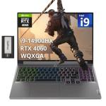 Lenovo Legion 5 16" WQXGA 165Hz Gaming Laptop, Intel i9-14900HX, 64GB DDR5, 2TB SSD, ‎NVIDIA GeForce RTX 4060 8GB GDDR6, 4-Zone RGB Backlit Keyboard, Win 11, Gray, 256GB Docking Station Set
