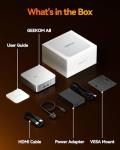GEEKOM A8 Mini PC with AMD Ryzen 7 8745HS, 32GB DDR5 5600MHz 1TB PCIe 4.0 NVMe SSD, Windows 11 Pro Desktop Computer for Home&Business, Radeon 780M, USB4, 8K UHD, 4 Display | WiFi 6E, BT5.2, 2.5G LAN