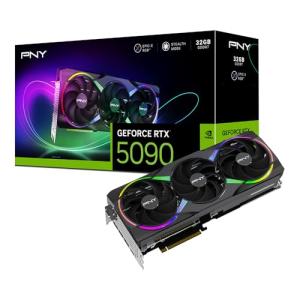 PNY NVIDIA GeForce RTX™ 5090 32GB ARGB Overclocked Triple Fan Graphics Card (DLSS 4, PCIe® 5.0, HDMI®/DP 2.1, 3.5-Slot, Epic-X™ RGB Lighting)