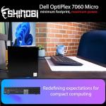 Dell OptiPlex 7060 Micro PC | Intel Core i5-8500T | 32GB RAM | 1TB SSD | Windows 11 Pro | Wi-Fi+ BT | Mini Desktop Computer (Renewed) (32GB RAM + 1TB SSD)