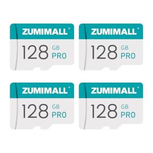 ZUMIMALL 128GB SD Card - 4 PCS Perfect Storage Solution for Security Cameras | Reliable and High Capacity Memory Card… New