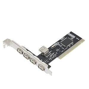 Yctze HighSpeed PCI Expansion Card with 4 USB2.0 Ports, Universal Converter Adapter for PC and Compatible with 95, Ideal for Desktops and Peripherals