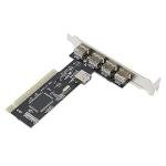 Yctze HighSpeed PCI Expansion Card with 4 USB2.0 Ports, Universal Converter Adapter for PC and Compatible with 95, Ideal for Desktops and Peripherals