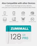 ZUMIMALL 128GB SD Card - 4 PCS Perfect Storage Solution for Security Cameras | Reliable and High Capacity Memory Card… New