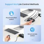 4K KVM Switch for 2 Computers and 1 Monitor