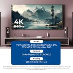 OREI 4x1 KVM HDMI Seamless Switch Multiviewer, Share Multiple Devices, PC, Computers, Phones, Gaming on One Display Monitor, Keyboard Control and USB 3.0 Peripheral Control