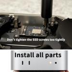 wusheation Mac mini M4 2TB SSD Upgrade – Internal NVMe Hard Drive Replacement Kit for Mac mini M4, DIY Storage Expansion Solution (2, TB)