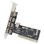 Yctze HighSpeed PCI Expansion Card with 4 USB2.0 Ports, Universal Converter Adapter for PC and Compatible with 95, Ideal for Desktops and Peripherals