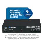 OREI 4x1 KVM HDMI Seamless Switch Multiviewer, Share Multiple Devices, PC, Computers, Phones, Gaming on One Display Monitor, Keyboard Control and USB 3.0 Peripheral Control