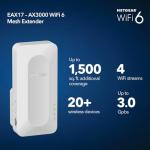 NETGEAR WiFi 6 Mesh Range Extender EAX17