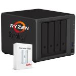 Synology DiskStation DS923+ 4-Bay NAS Enclosure Server, Network Attached Storage, AMD Ryzen R1600(2 Core, up to 3.1 GHz), Data Management Solution 7, Black(32GB DDR4 RAM | No HDD,SSD)