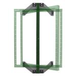 NavePoint 12U Pivoting Wall Mount Server Rack - Heavy Duty 19 Inch Equipment Open Frame - 12U Network Rack for AV & IT Gear, 18-Inch Depth, Black