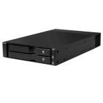Kingwin Mobile Rack for 2 x U.2/U.3 NVMe SSD Ultra-Fast Oculink Connectivity High-Performance Storage Solution, Hot-Swap, Tool-Free 2.5” NVMe SSD Aluminum Enclosure Maximum Speed 64 Gb/s