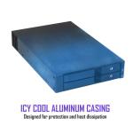 Kingwin Mobile Rack for 2 x U.2/U.3 NVMe SSD Ultra-Fast Oculink Connectivity High-Performance Storage Solution, Hot-Swap, Tool-Free 2.5” NVMe SSD Aluminum Enclosure Maximum Speed 64 Gb/s