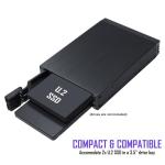 Kingwin Mobile Rack for 2 x U.2/U.3 NVMe SSD Ultra-Fast Oculink Connectivity High-Performance Storage Solution, Hot-Swap, Tool-Free 2.5” NVMe SSD Aluminum Enclosure Maximum Speed 64 Gb/s
