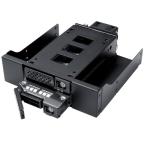 Kingwin 5.25" Bay Backplane Mobile Rack Enclosure for 2 x 2.5 U.2/U.3 NVMe SSDs, SlimSAS Connectivity, Hot-Swap Tray, Tool-Free Installation, Durable Metal Build, High-Speed Storage Solution