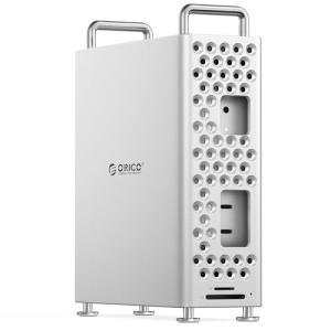 ORICO MiniPro Stand with 1TB NVMe SSD, 4-in-1 USB-C Hub for Mac mini, 10Gbps High-Speed Data Transfer, Tool-Free Design, Soft Silicone Protection, External Storage Solution (MS10-1T)